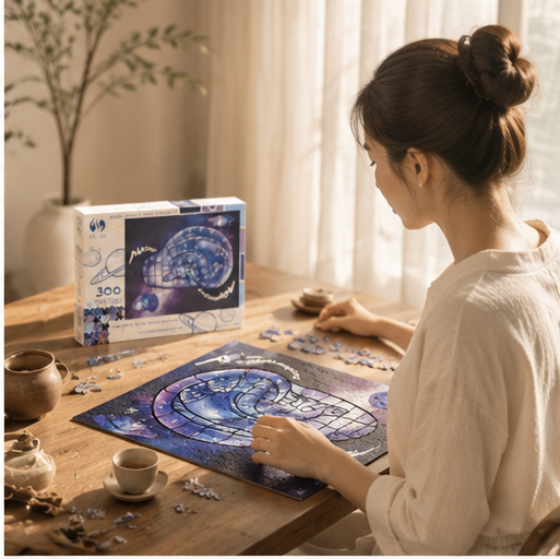 Auricular Acupuncture Puzzle – 300 Pieces Wooden Set