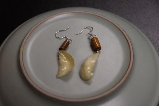 Herbal Earring Collection Bai He Earrings — The Grace of Stillness