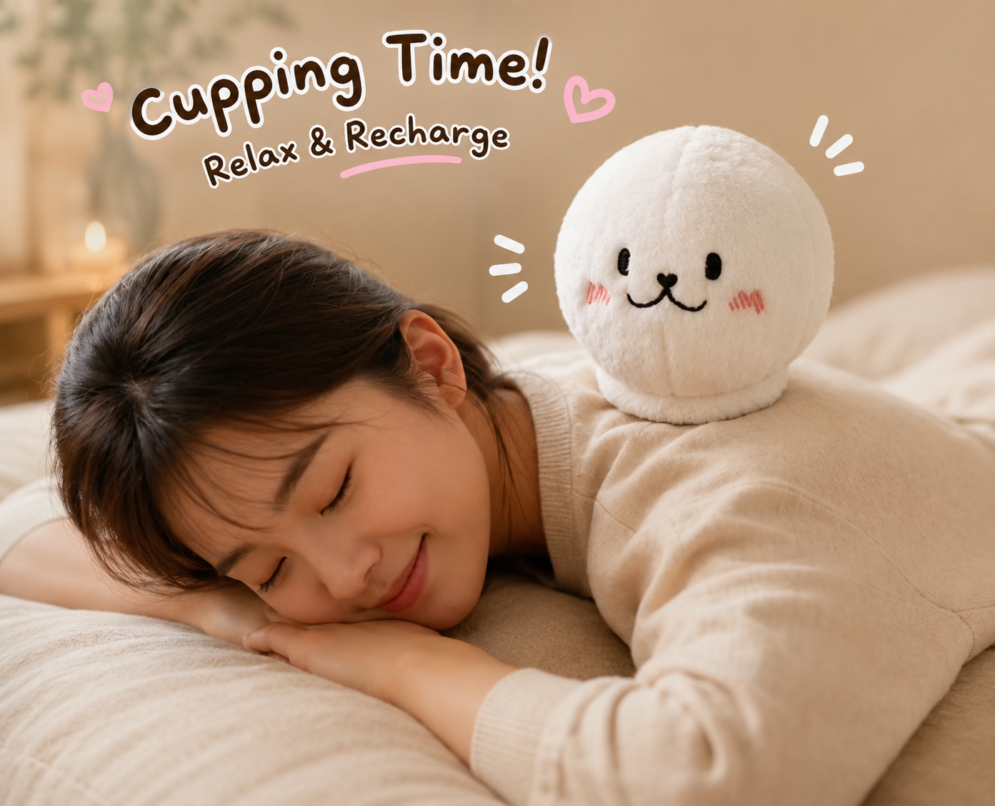 Cuppy the Cupping Buddy — Stress Relief Plush Toy